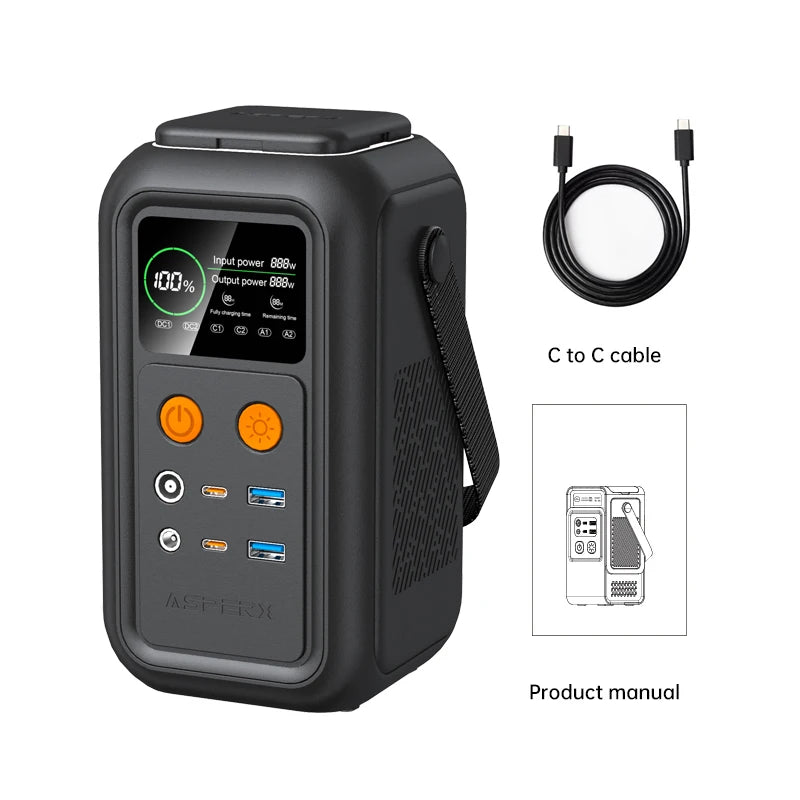 CTOLITY AP200L 200W Portable Power Station 192Wh USB C
