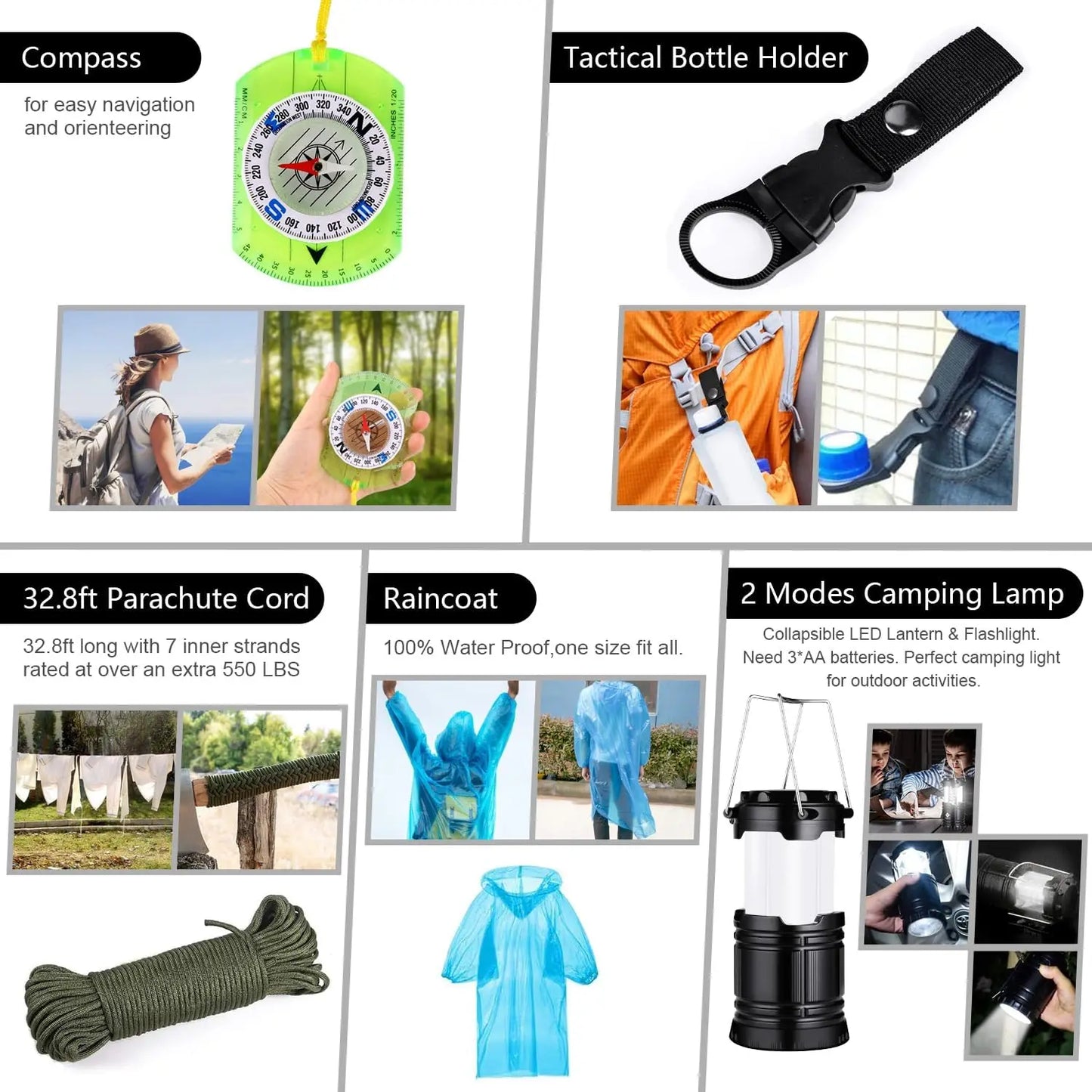 151-Piece Emergency Survival Kit With First Aid Gear