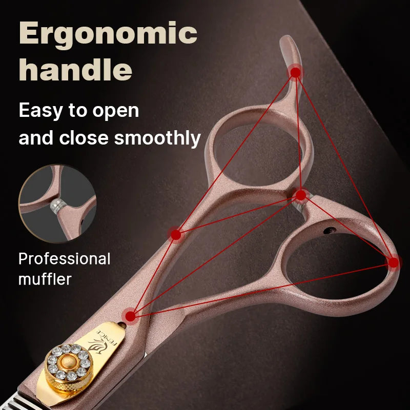 Fenice JP440C Steel Pet Grooming Thinning Scissors