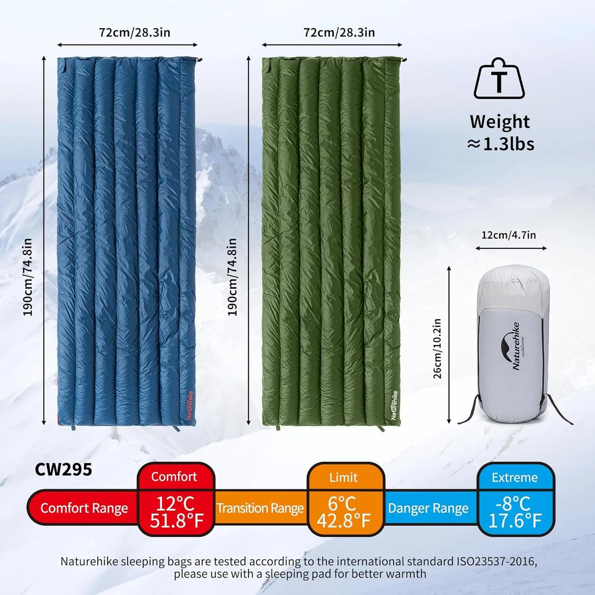 Naturehike Ultralight Duck Down Double Sleeping Bag