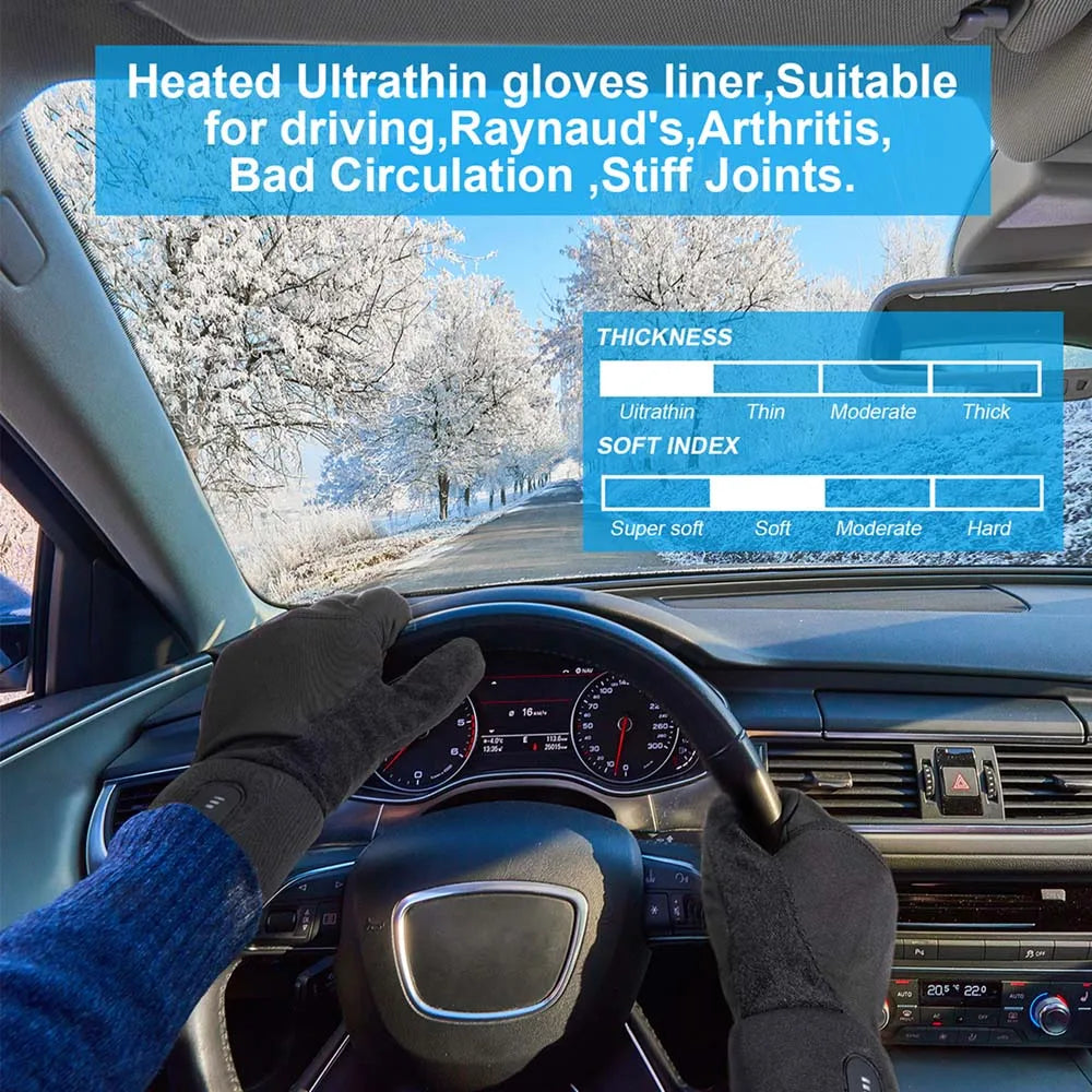Savior Heat Rechargeable Electric Heated Glove Liners For Men And Women