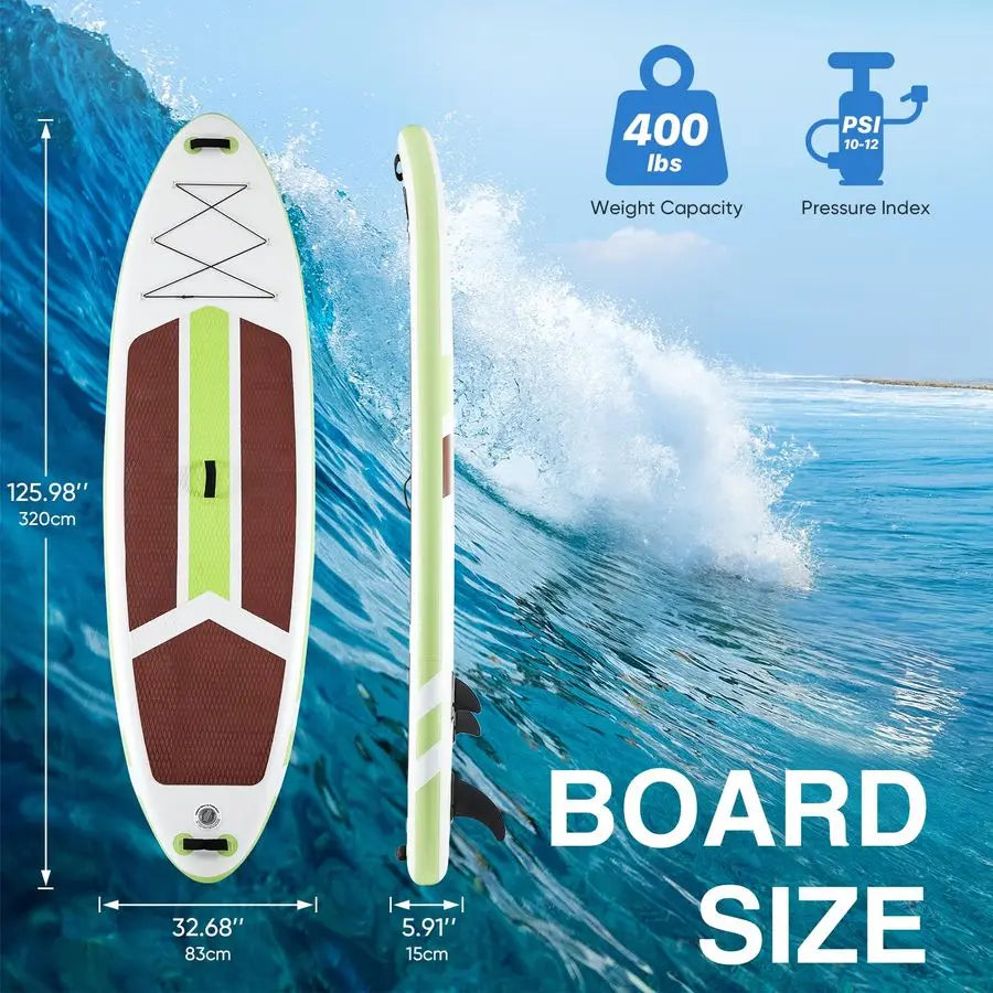 Inflatable SUP Paddle Board With 2in1 Paddle And Accessories