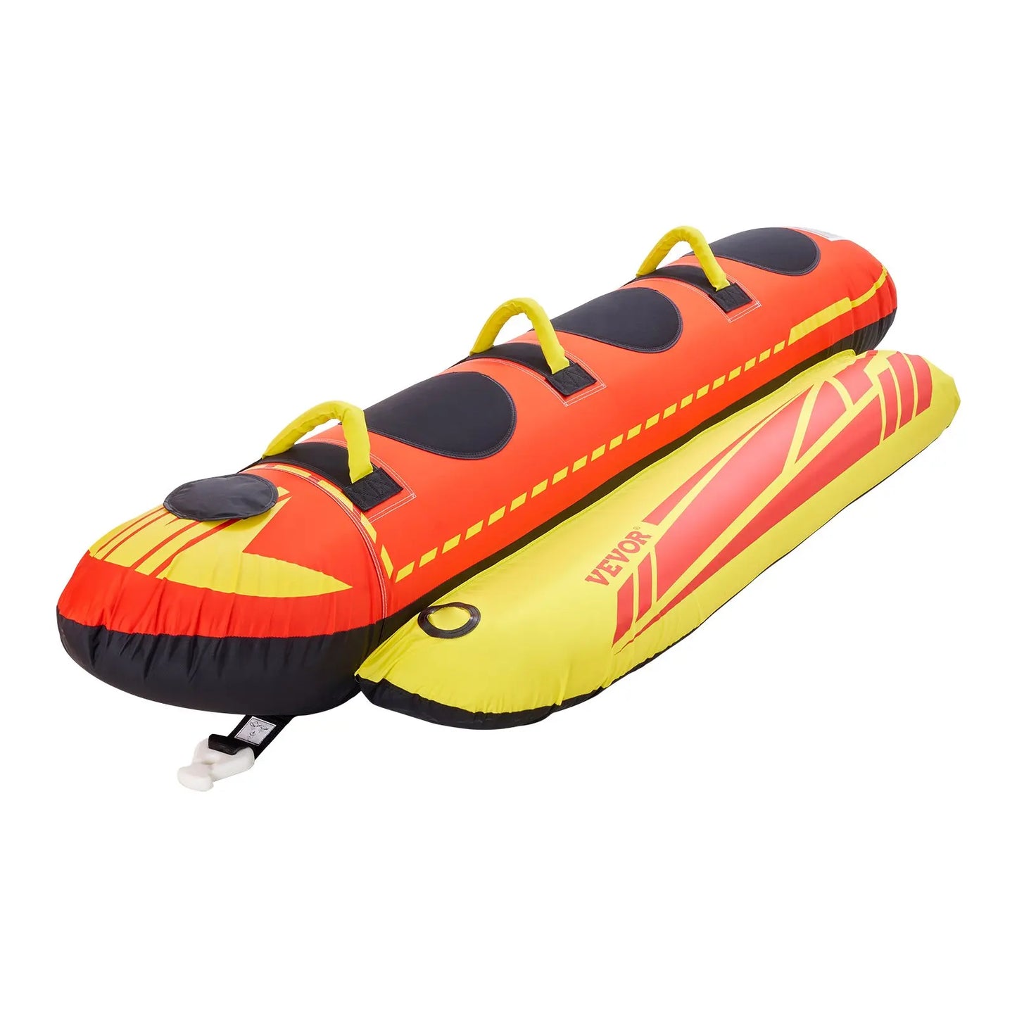 Towable Hot Dog Water Sport Tube For Boating 1 To 3 Riders 510 Lbs