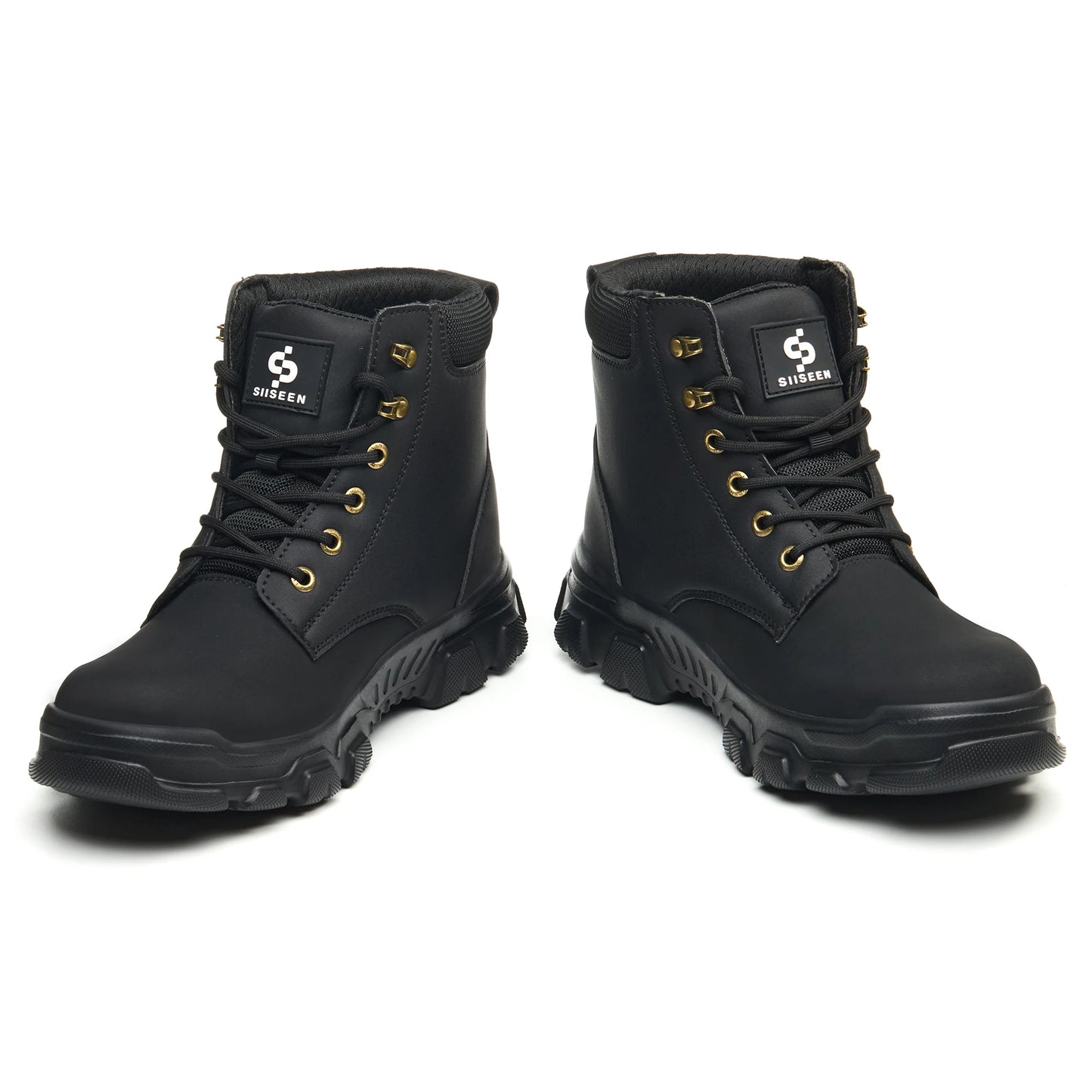 Men's High-Top Steel Toe Safety Shoes Puncture Resistant Work Boots