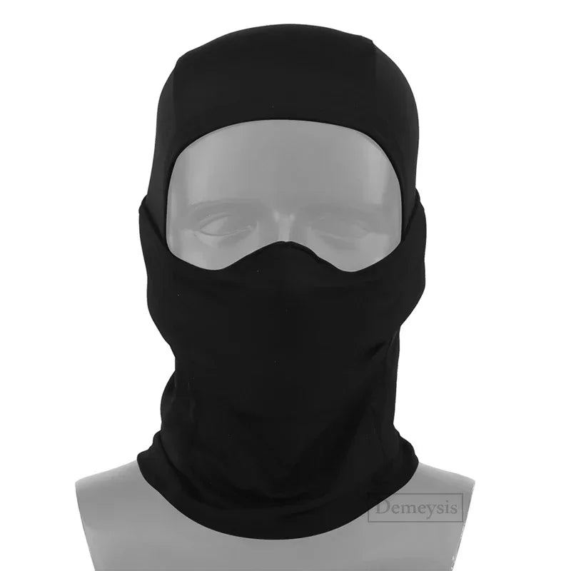 Silicone Half Face Balaclava Tactical Mask For Outdoor Airsoft Hunting