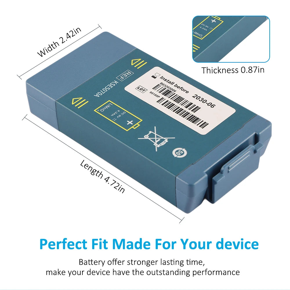 KingSener KSE5070A Replacement Battery for Philips HeartStart AED Defibrillator