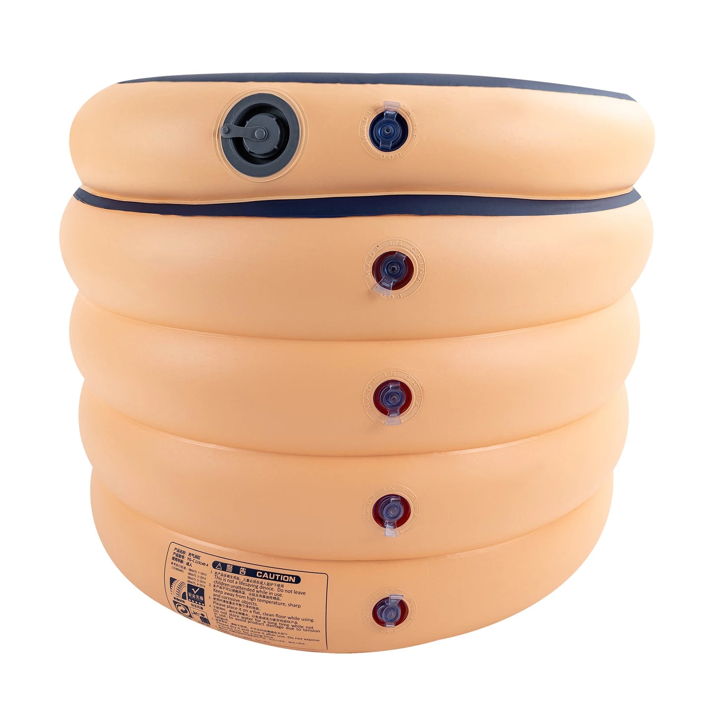Inflatable Swimming Pool With Ergonomic Backrest And Wireless Pump