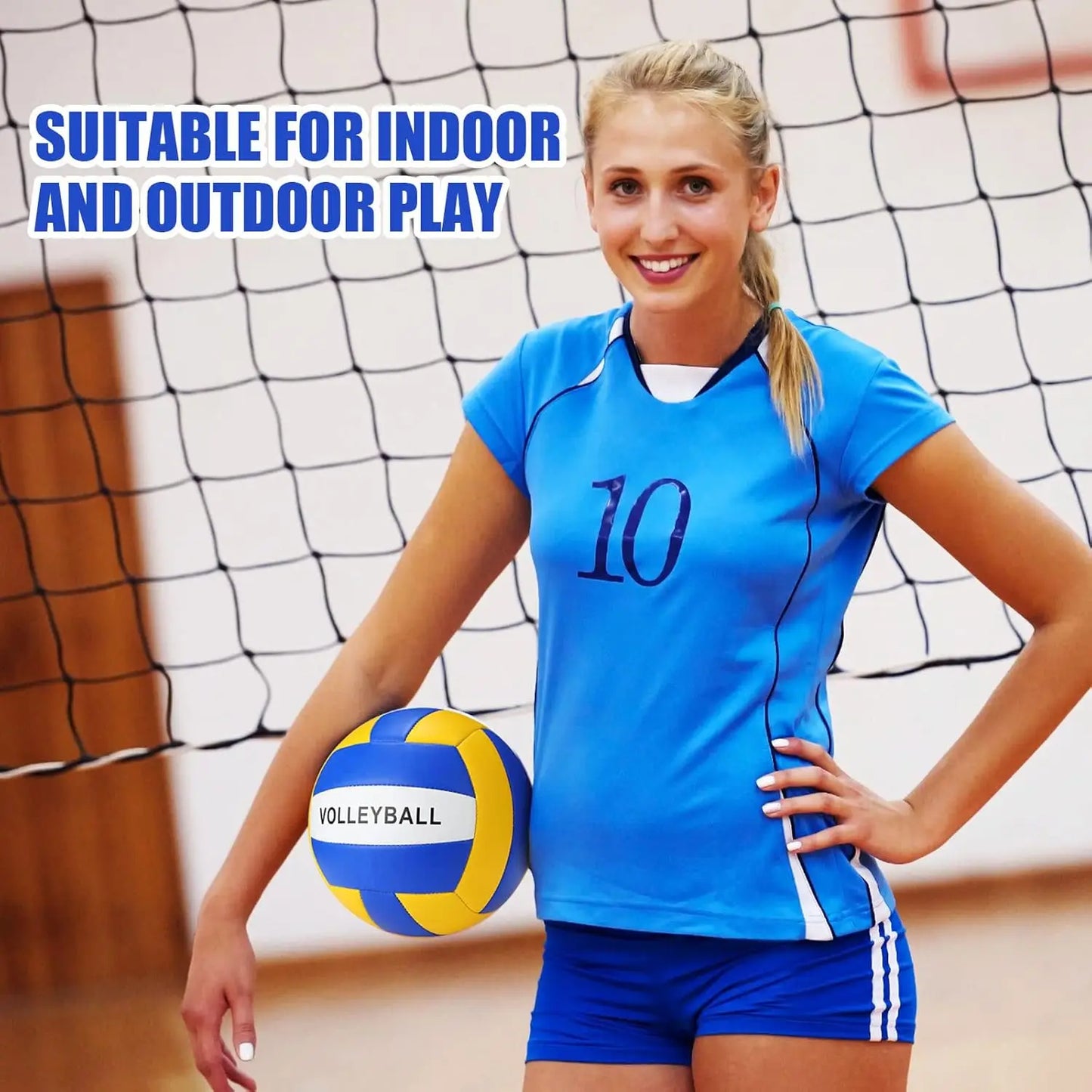 8 Pcs Sports Balls Set Include Basketball Football Soccer Volleyball