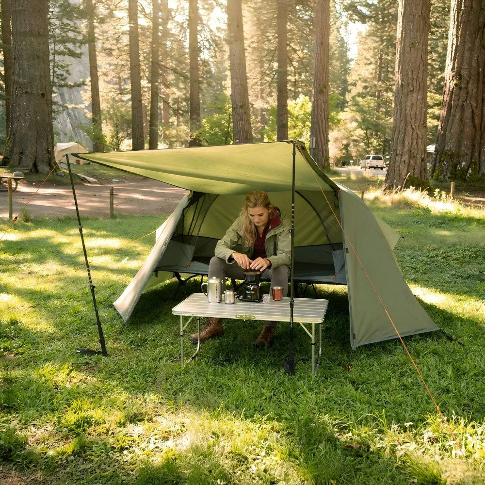 Night Cat Elevated Convertible Camping Cot Tent With Vestibule