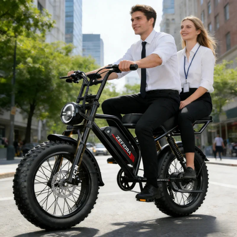 ZEFIORA V10 Electric Fat Bike 1000W 2000W Dual Motors