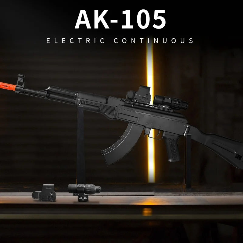 AK105 Electric Gel Ball Gun[7.4v High-Speed Continuous Shooting Upgraded Version]Automatic Continuous Shooting Mode And Linkage