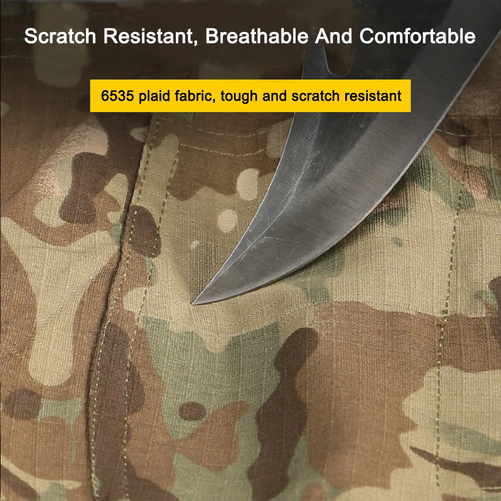 NONECN Combat Pants Tactical Camouflage Multicam For Outdoor Trekking