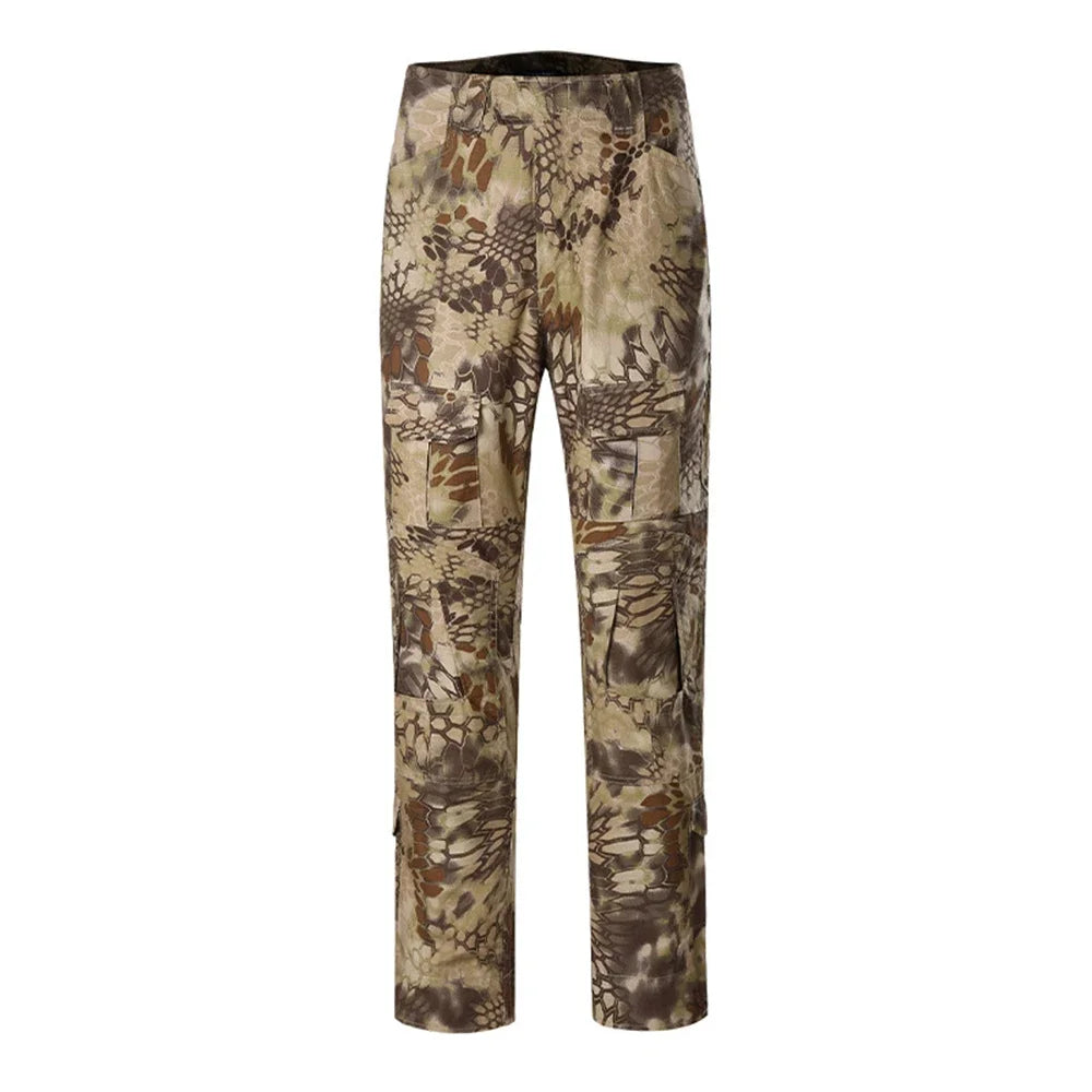 NONECN Combat Pants Tactical Camouflage Multicam For Outdoor Trekking