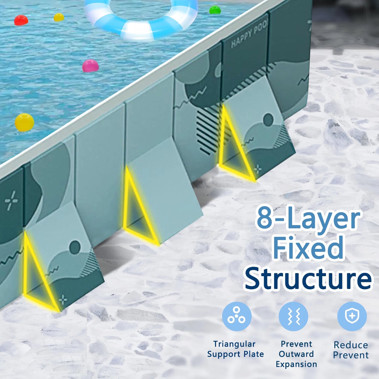 2026 New Outdoor Summer Family Swimming Pool Foldable Children Play Pool Suitable for Outdoor Garden Backyard