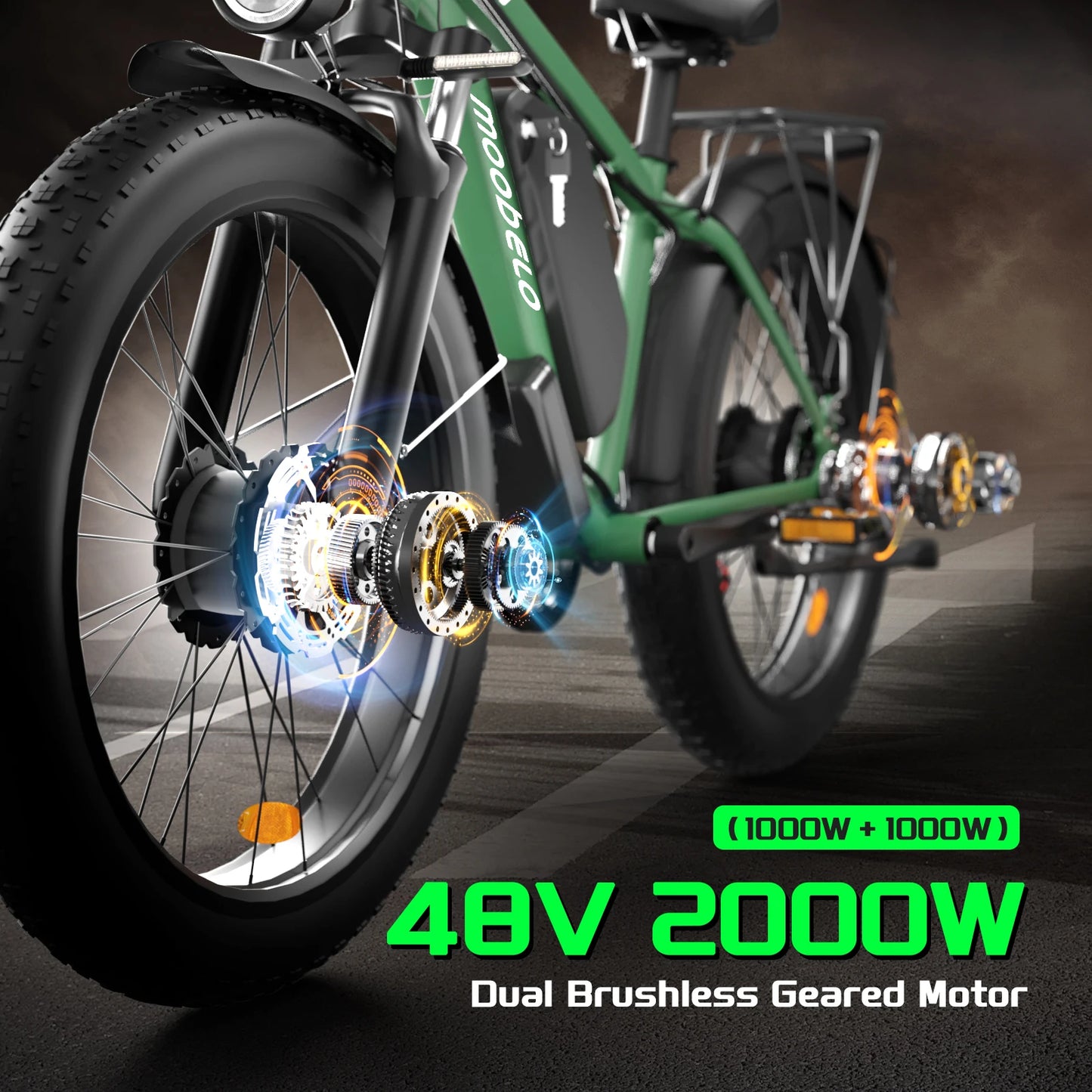 Moobelo M1 2000W Ebike All Terrain Fat Tire