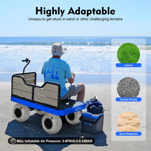Beach Cart Inflatable Wheels Replacement Tires Two Pack