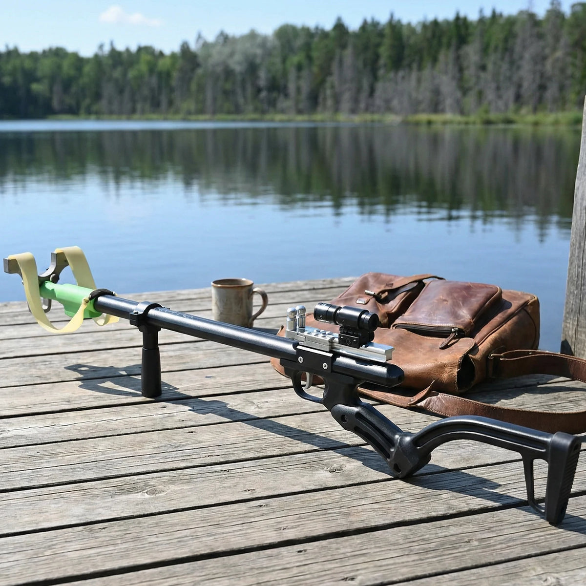Piaoyu Telescopic Hunting Slingshot Kit With Laser Sight