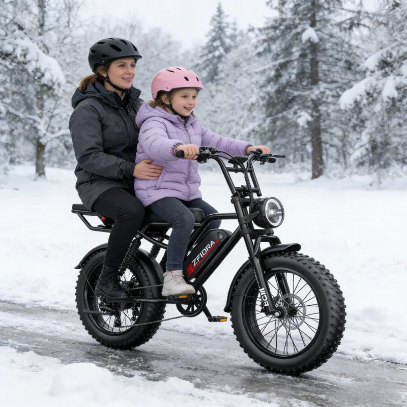 ZEFIORA V10 Electric Fat Bike 1000W 2000W Dual Motors