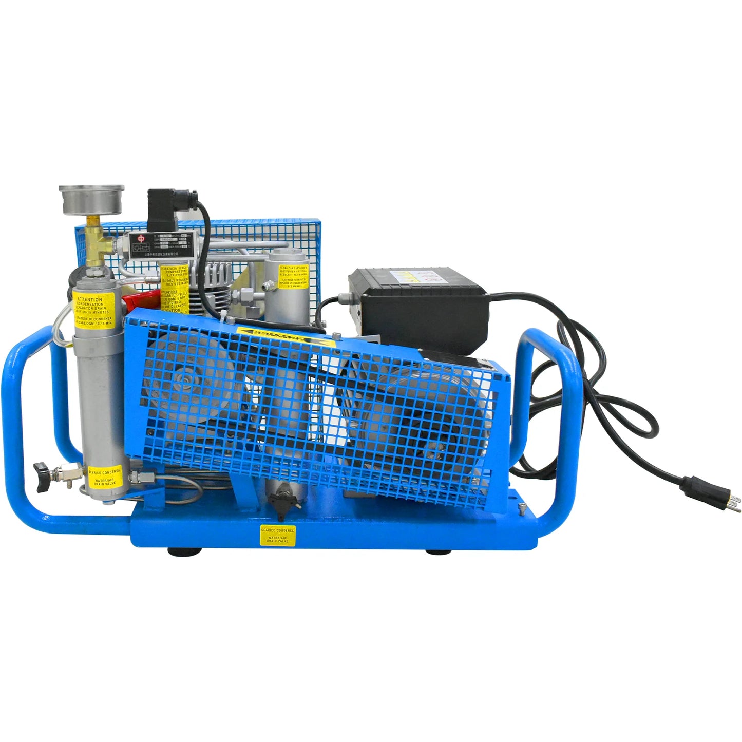TUDIVING 4500 PSI PCP Air Compressor 300 Bar Four-Cylinder 110V