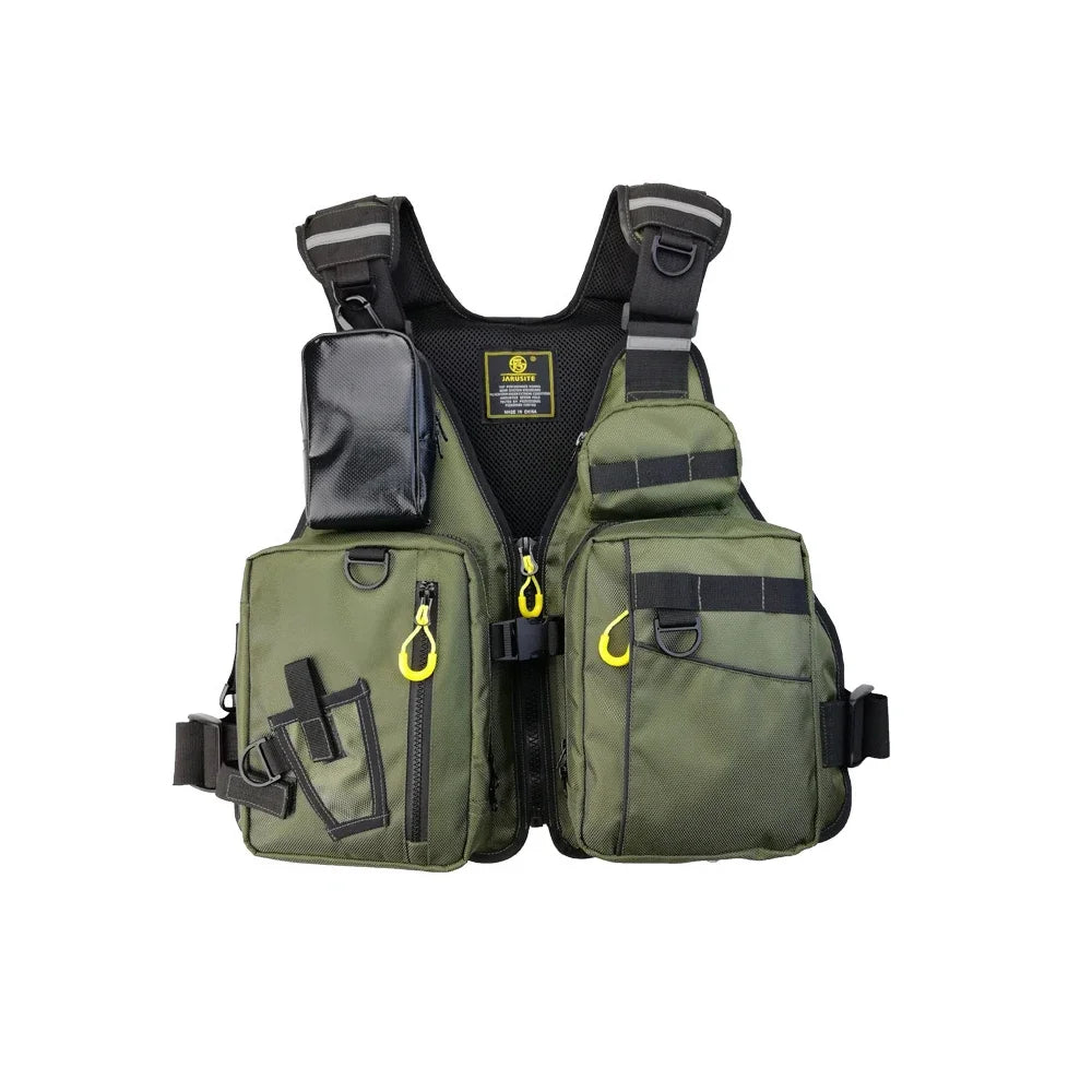 NONECN Outdoor Fishing Life Jacket Vest With Pockets Buoyant