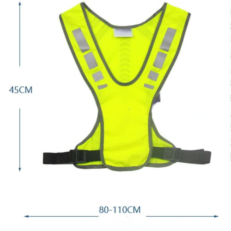 High Visibility Cycling Reflective Vest for Night Riding and Running