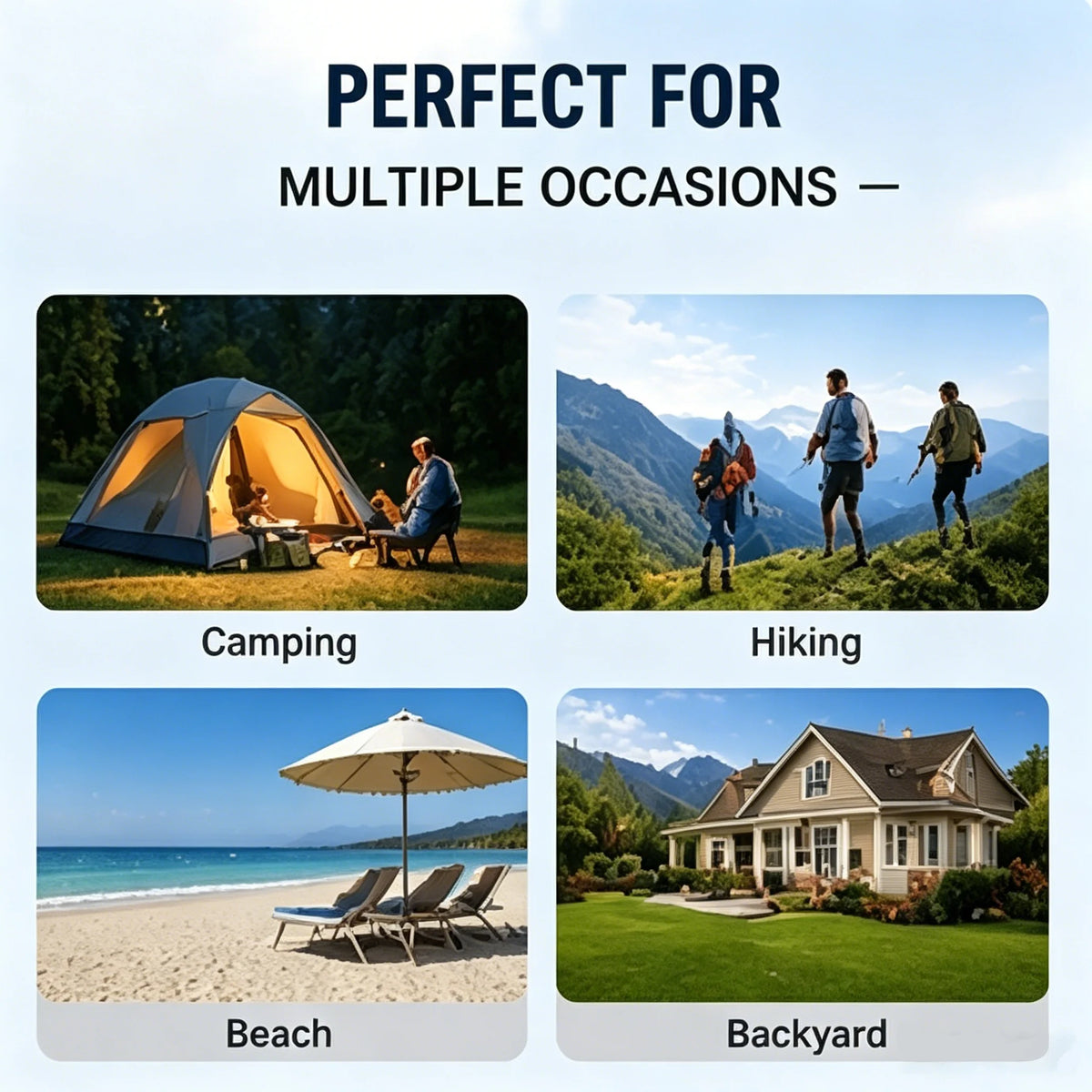 Portable Folding Camping Cot with Thick Mattress and Side Pocket