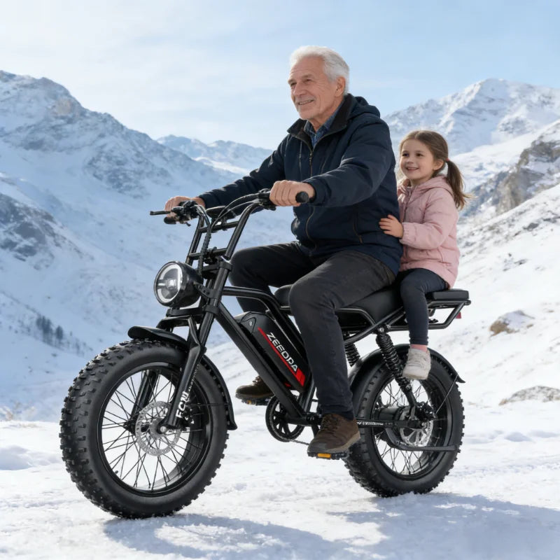 ZEFIORA V10 Electric Fat Bike 1000W 2000W Dual Motors