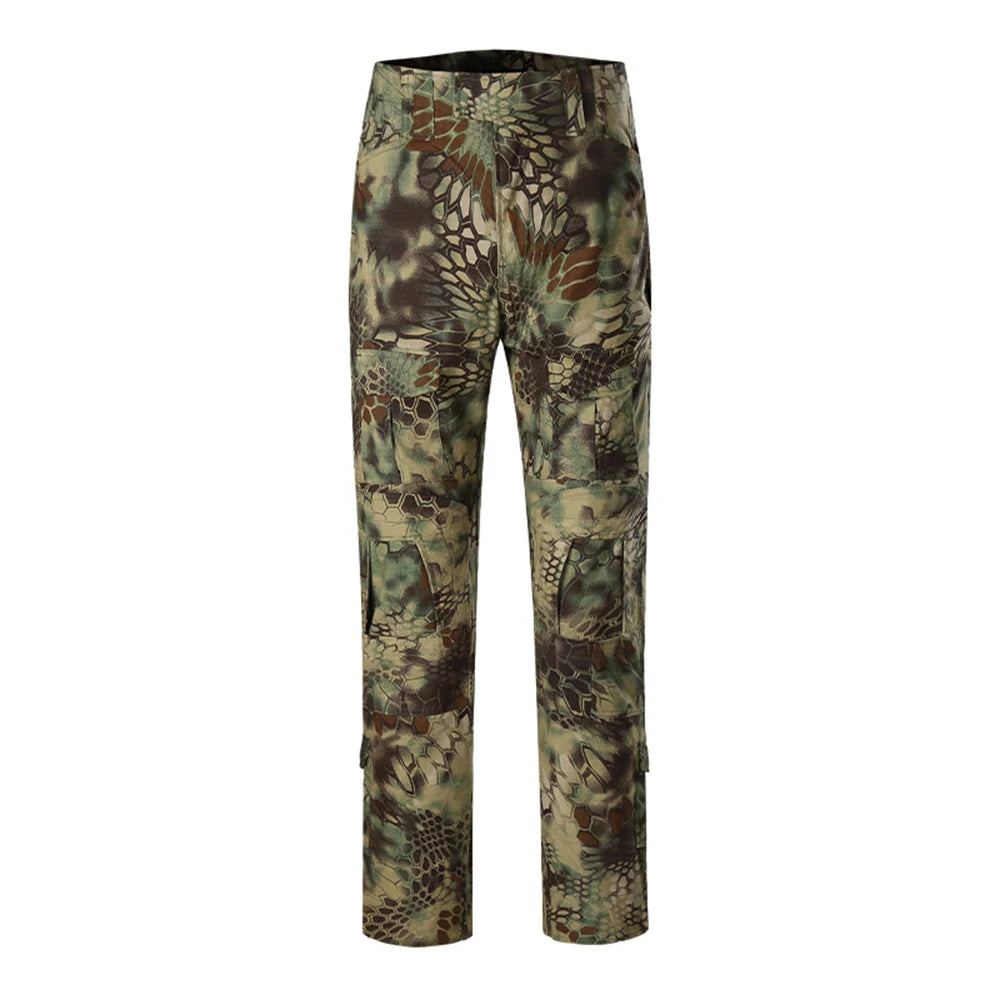 NONECN Combat Pants Tactical Camouflage Multicam For Outdoor Trekking