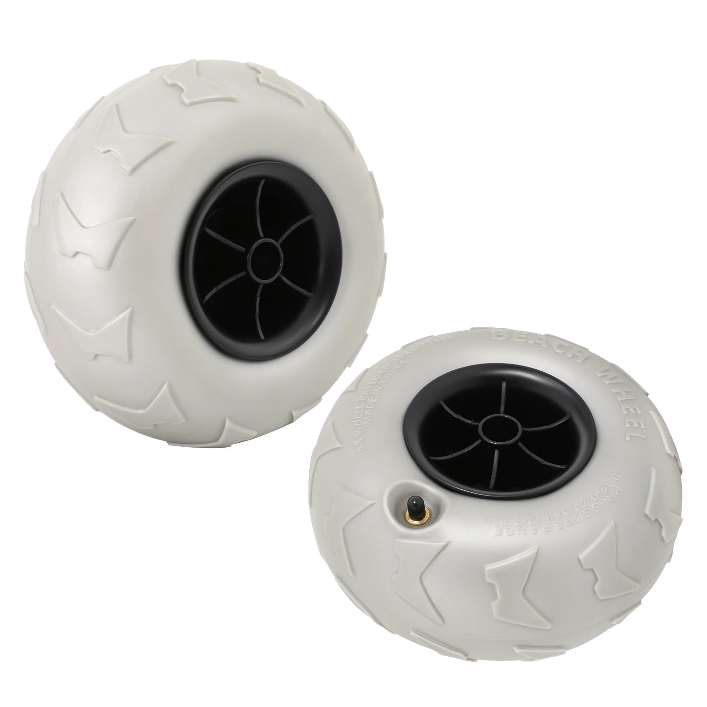 Beach Cart Inflatable Wheels Replacement Tires Two Pack