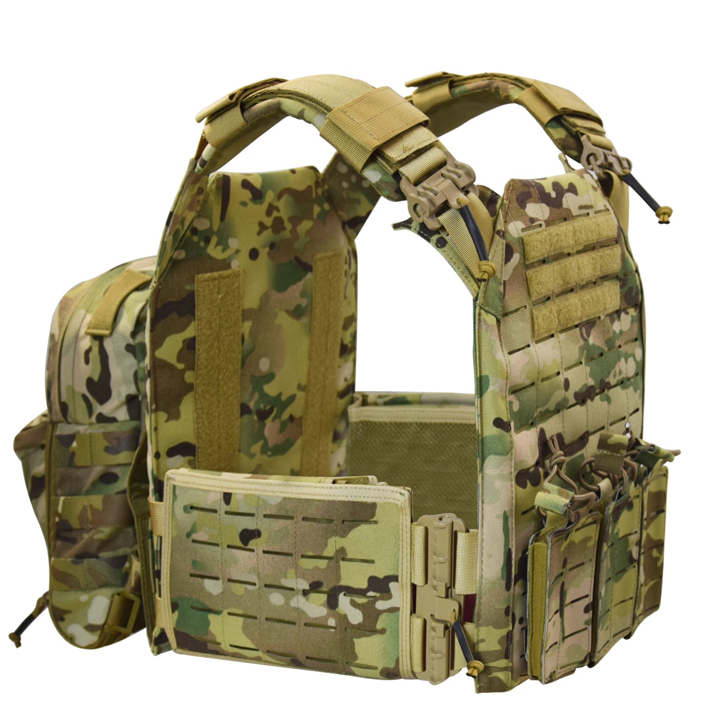 EMERSONGEARSCN 1000D Nylon Quick Release Laser-Cut Vest With Hydration Backpack