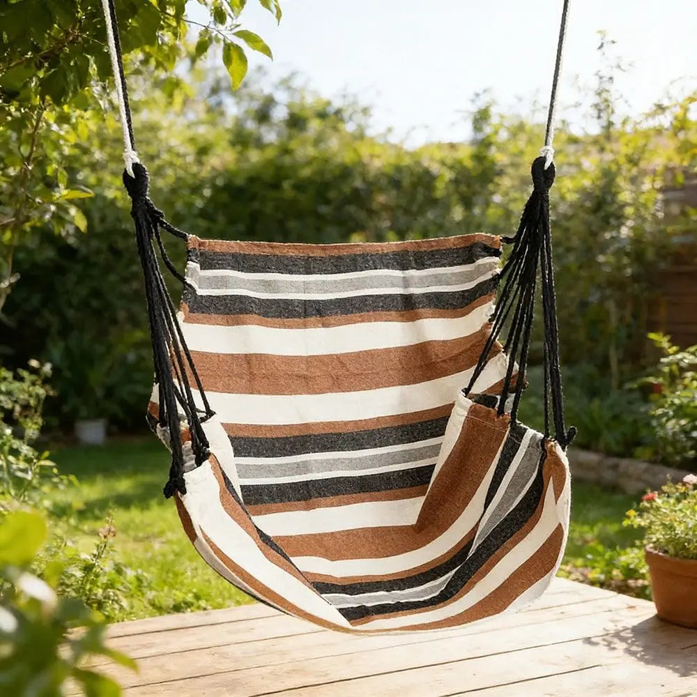 Hammock Swing Chair-Supports Up To 500 Pounds And Is Suitable For Both Indoor And Outdoor Use. Designed For Bedrooms, Gardens,