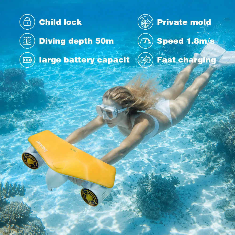 Mankeel W7 Electric Underwater Sea Scooter for Snorkeling and Diving
