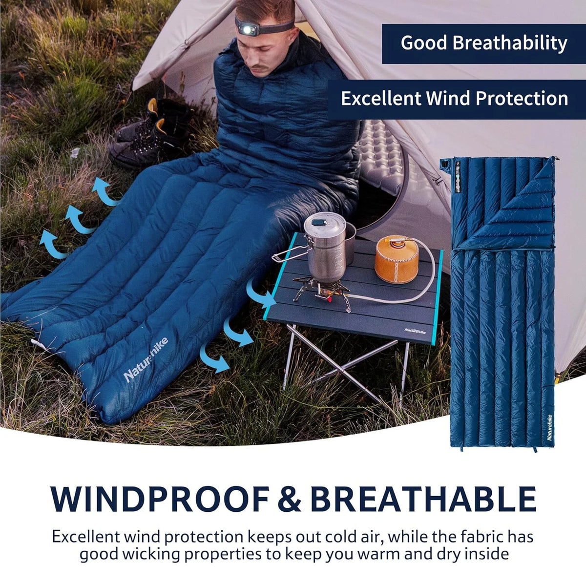 Naturehike Ultralight Duck Down Double Sleeping Bag