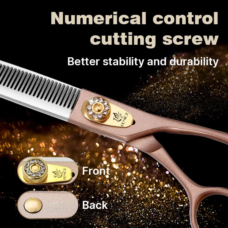 Fenice JP440C Steel Pet Grooming Thinning Scissors