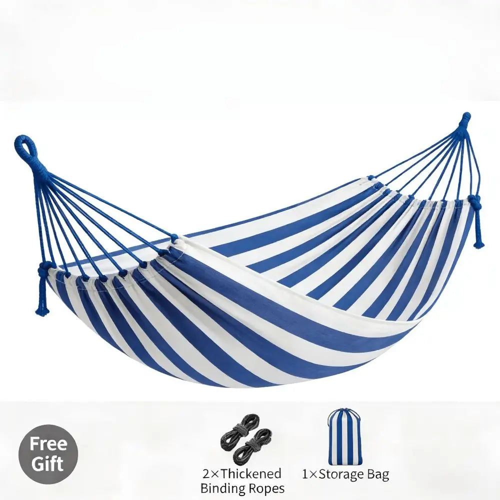 Canvas Hammock Without Bars, 200CM, Durable And Easy To Clean. Comes With A Portable Carry Bag, Perfect For Outdoor, Indoor And