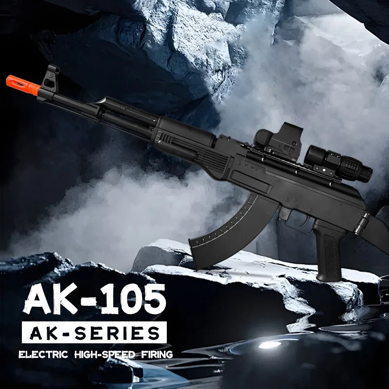 AK105 Electric Gel Ball Gun[7.4v High-Speed Continuous Shooting Upgraded Version]Automatic Continuous Shooting Mode And Linkage