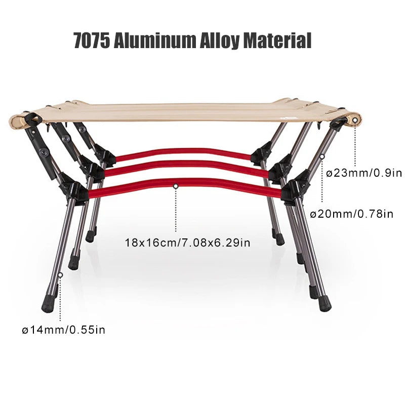 West Tune Camping Cot With Leg Extenders Portable Folding Bed