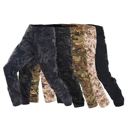 NONECN Combat Pants Tactical Camouflage Multicam For Outdoor Trekking