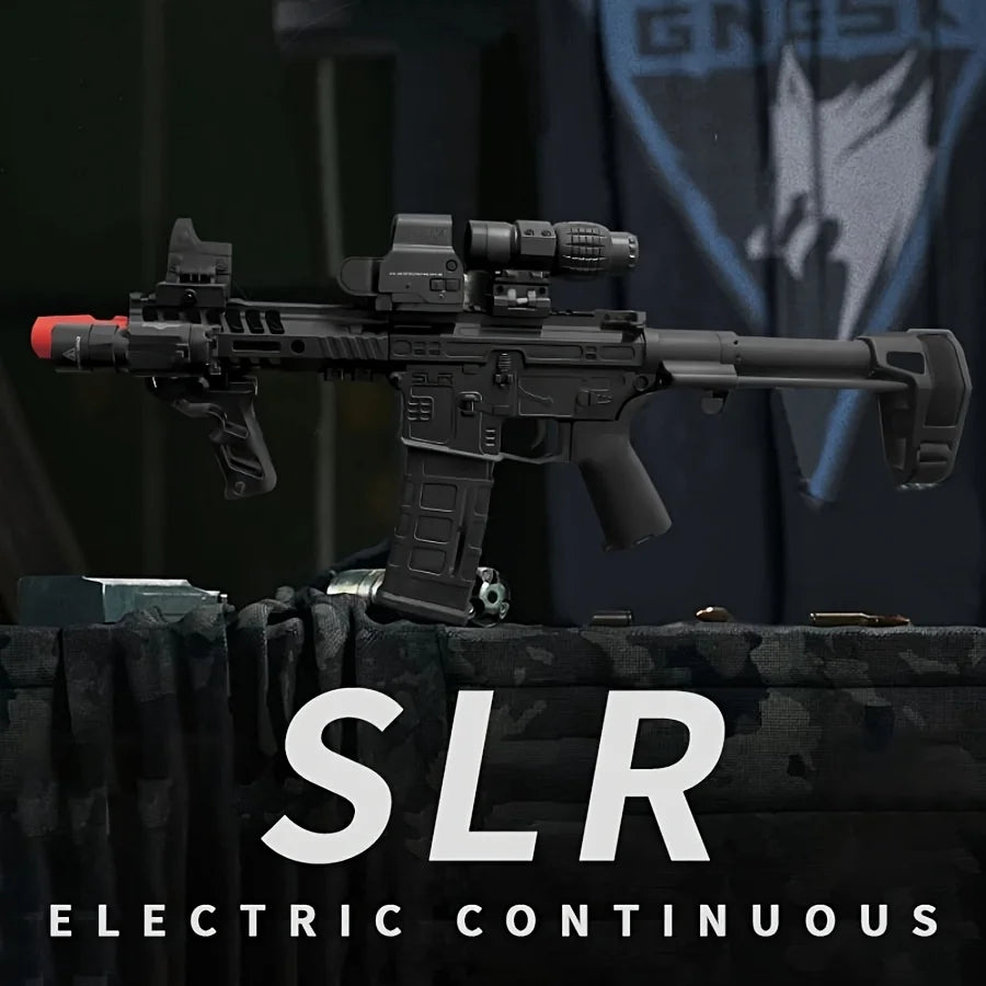 SLR Electric Gel Ball Gun [7.4v High-Speed Continuous Shooting Upgraded Version] Highly Assembled Toys, Manual/Automatic
