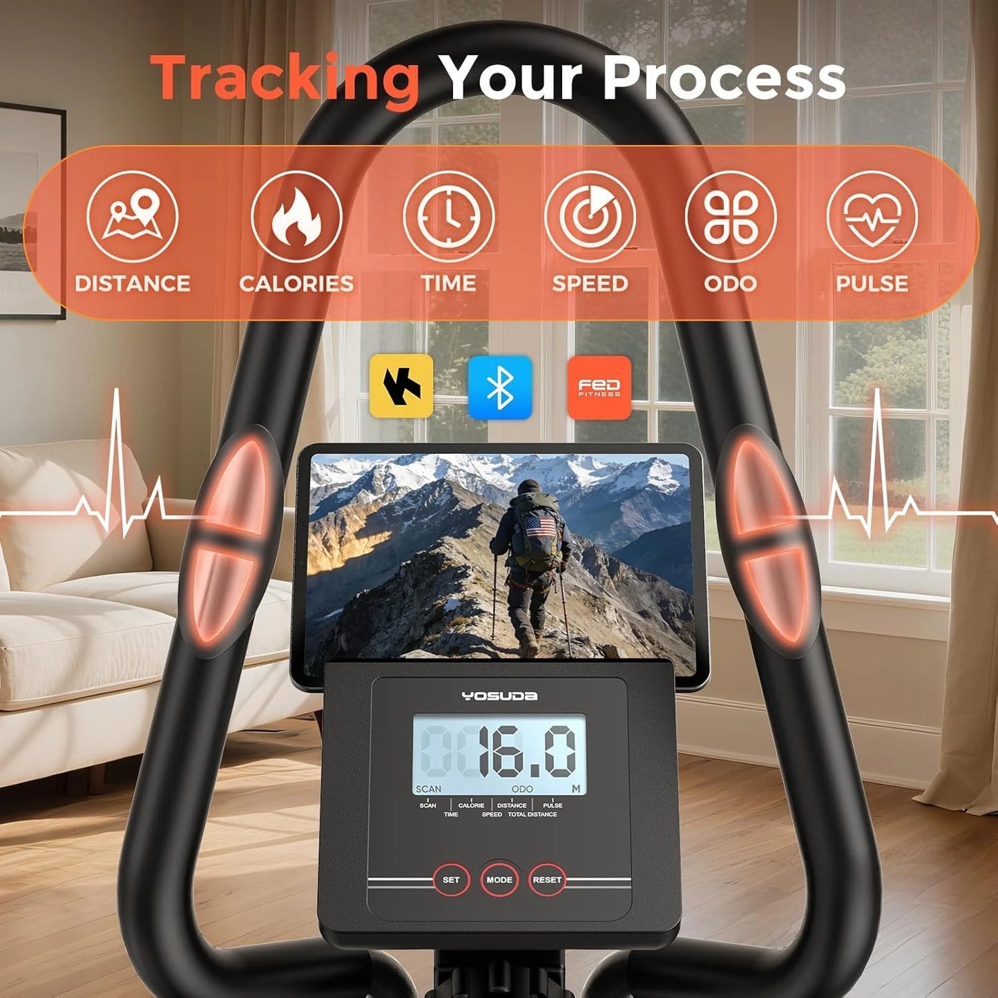 YOSUDA Three In One Elliptical Workout Machine For Home