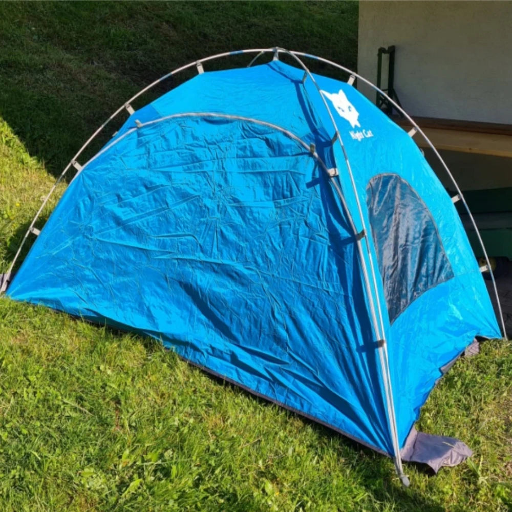 Night Cat Beach Tent With UV Protection And Mesh Windows
