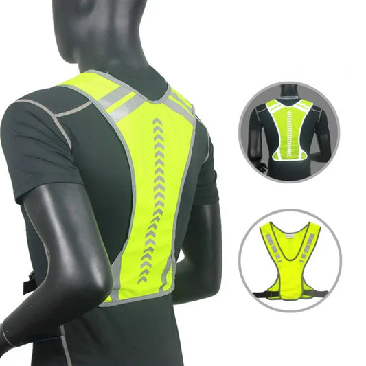High Visibility Cycling Reflective Vest for Night Riding and Running