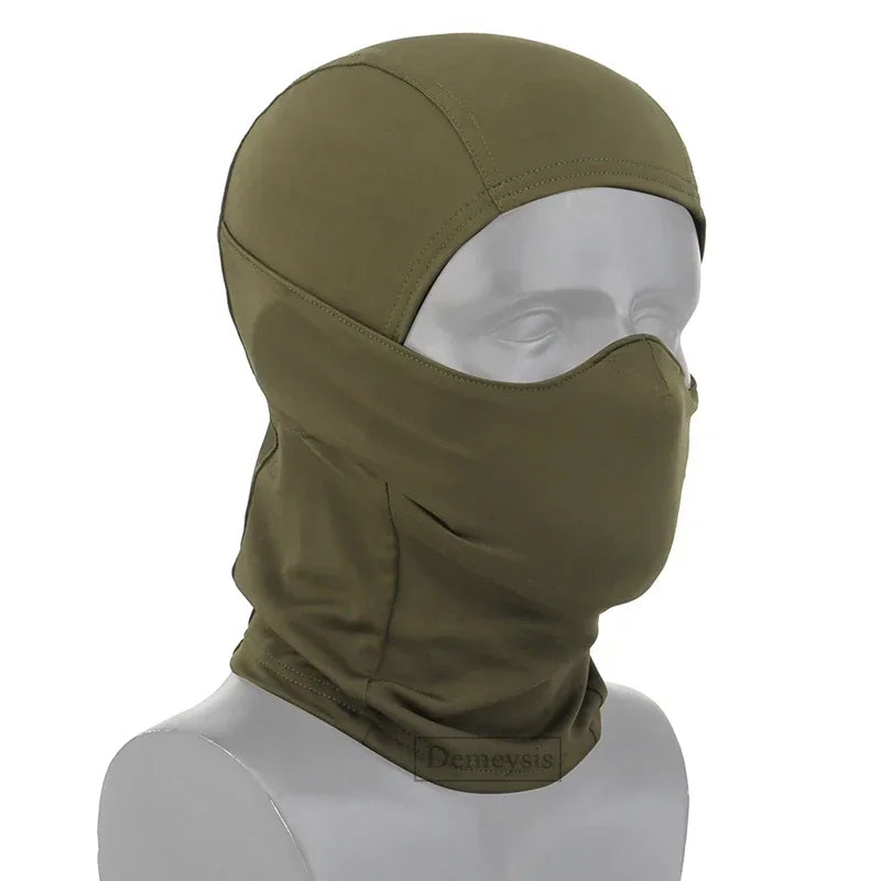 Silicone Half Face Balaclava Tactical Mask For Outdoor Airsoft Hunting