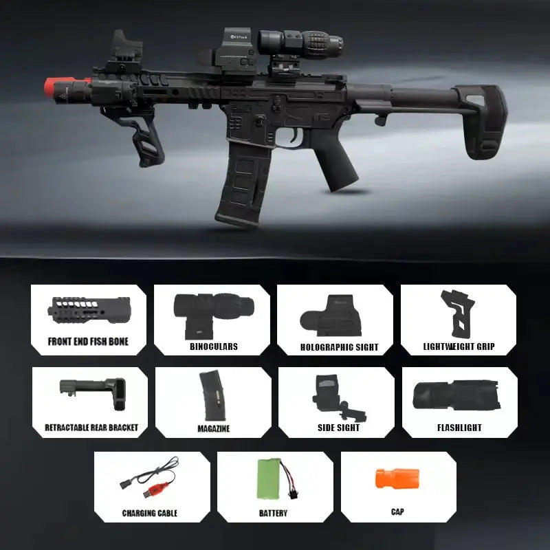 SLR Electric Gel Ball Gun [7.4v High-Speed Continuous Shooting Upgraded Version] Highly Assembled Toys, Manual/Automatic